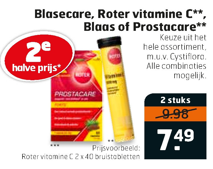 Roter   voedingssupplement, vitamine folder aanbieding bij  Trekpleister - details