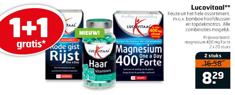 Lucovitaal   voedingssupplement folder aanbieding bij  Trekpleister - details