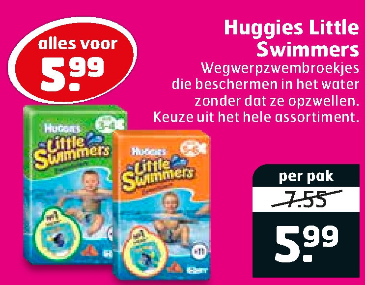 Huggies   babyzwembroekje folder aanbieding bij  Trekpleister - details