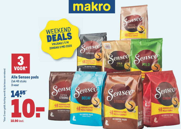 Douwe Egberts Senseo   koffiepad folder aanbieding bij  Makro - details