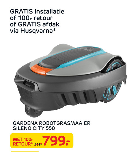 Gardena   robotgrasmaaier folder aanbieding bij  Praxis - details