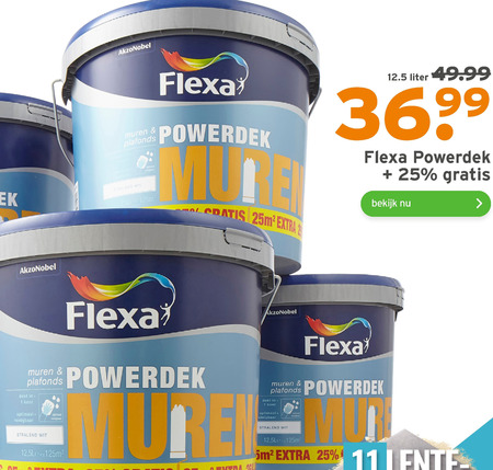 Flexa   muurverf folder aanbieding bij  Gamma - details