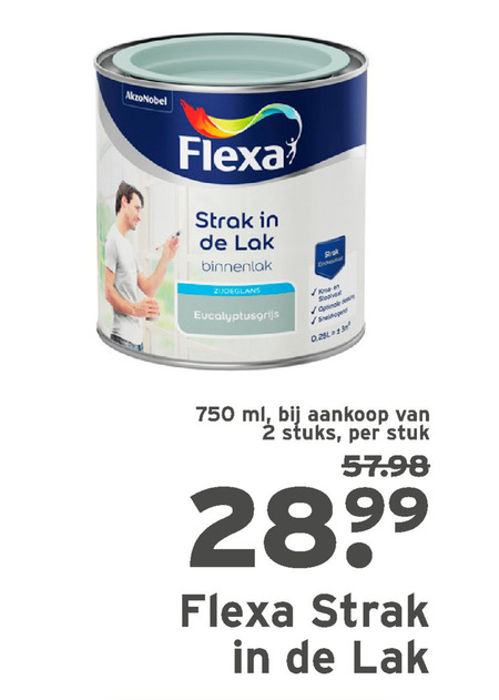 Flexa   lak folder aanbieding bij  Gamma - details