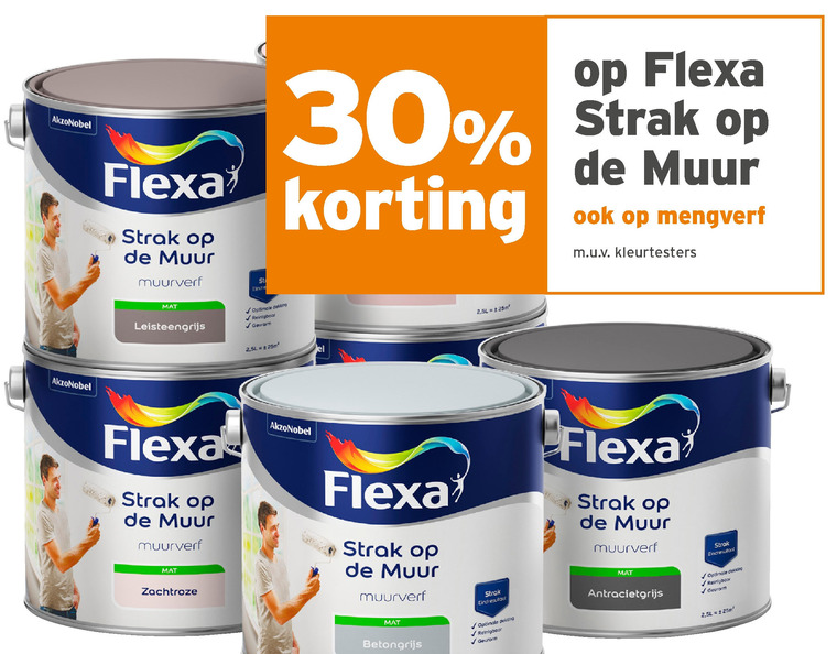 Flexa   muurverf folder aanbieding bij  Gamma - details