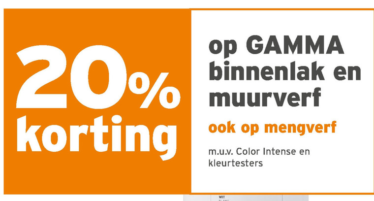 Gamma Huismerk   muurverf, lak folder aanbieding bij  Gamma - details