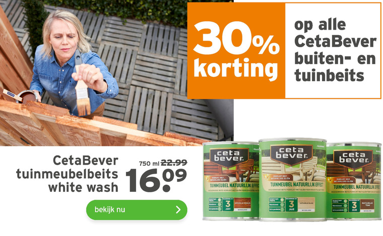 Cetabever   beits folder aanbieding bij  Gamma - details