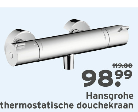 handig Groot universum Uitdrukkelijk hansgrohe thermostaatkraan, douchekraan folder aanbieding bij Gamma -  details