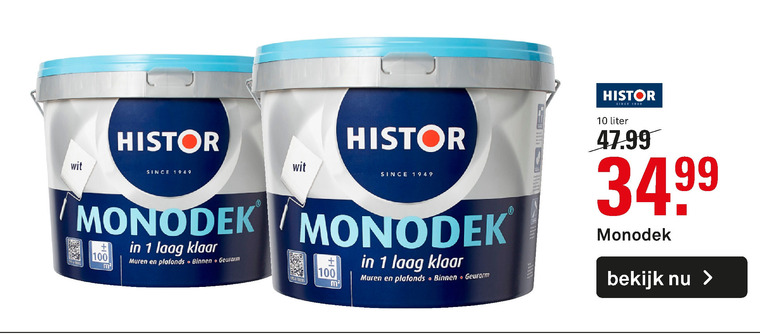 Histor   muurverf folder aanbieding bij  Karwei - details