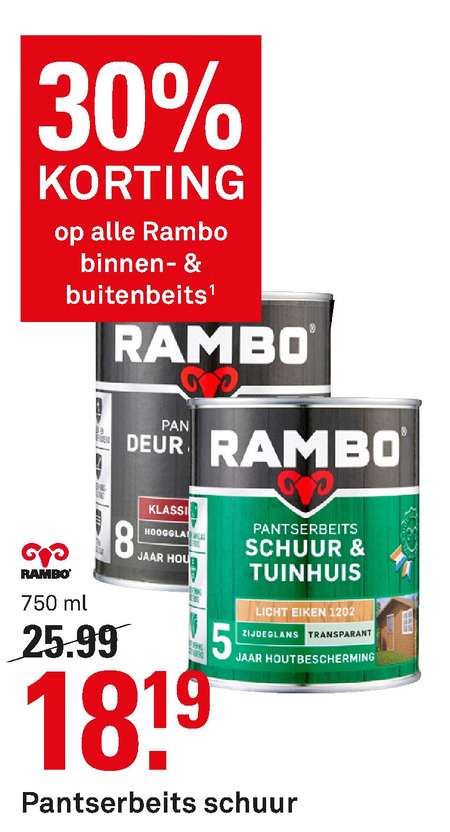 Rambo   beits folder aanbieding bij  Karwei - details