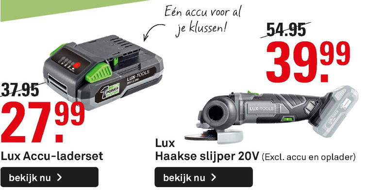 Lux   haakse slijper folder aanbieding bij  Karwei - details