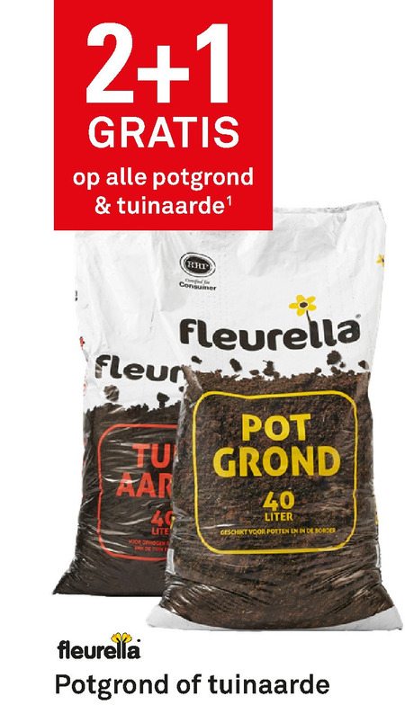 Fleurella   tuinaarde, potgrond folder aanbieding bij  Karwei - details