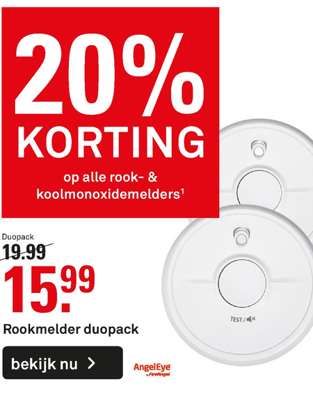 Alle merken   rookmelder, koolmonoxidemelder folder aanbieding bij  Karwei - details