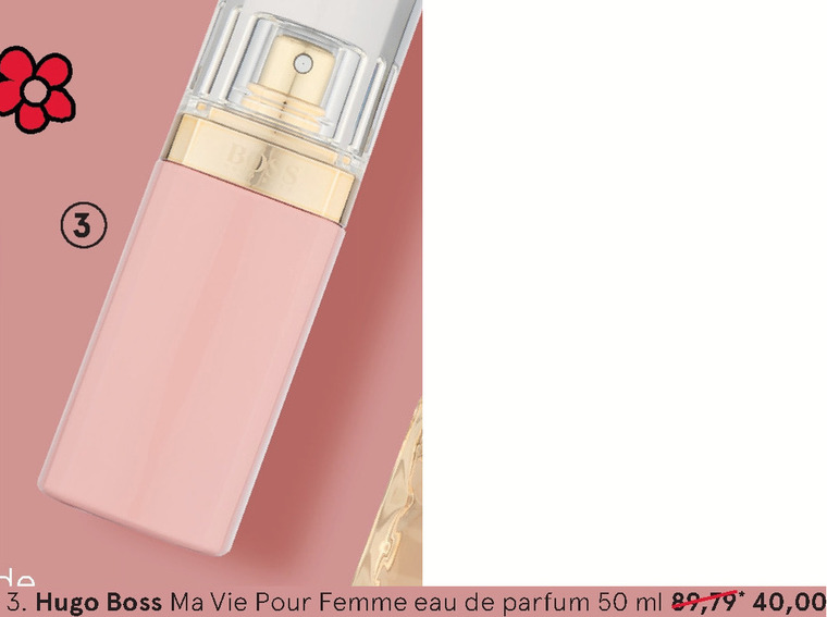 Hugo Boss   eau de parfum folder aanbieding bij  Etos - details