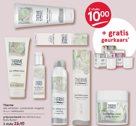 Therme   scrubcreme, douchegel folder aanbieding bij  Etos - details