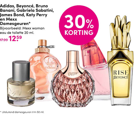 Bruno Banani   eau de toilette folder aanbieding bij  DA - details