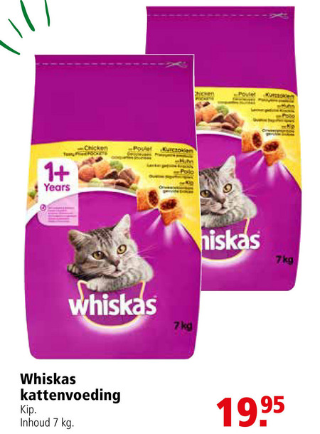 Whiskas   kattenvoer folder aanbieding bij  Welkoop - details