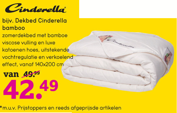 Cinderella   dekbed folder aanbieding bij  Leenbakker - details