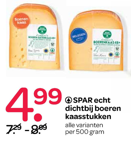 Boerenkaas   kaas folder aanbieding bij  Spar - details