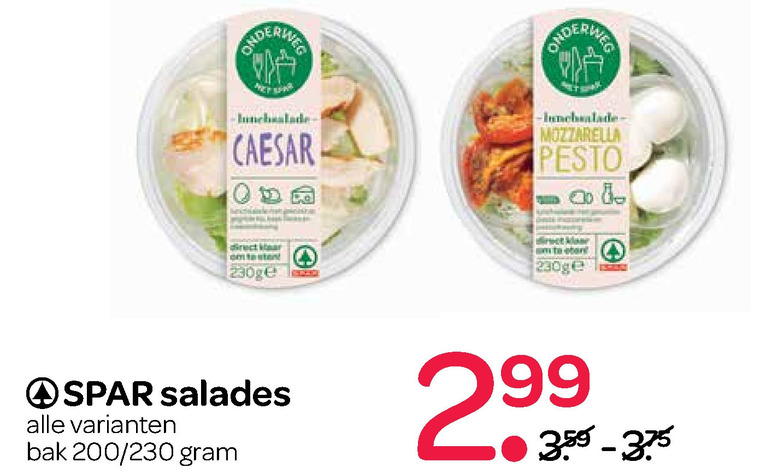 Spar Huismerk   salade folder aanbieding bij  Spar - details