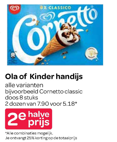 Kinder Bueno   ijscornets, ijslollies folder aanbieding bij  Spar - details