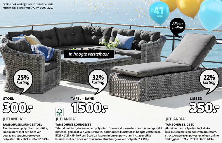 dodelijk ritme combineren Jutlandia loungeset folder aanbieding bij Jysk - details