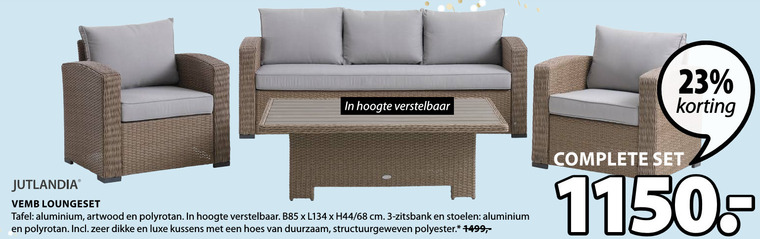 Jutlandia   loungeset folder aanbieding bij  Jysk - details