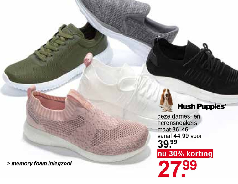 Hush Puppies   dames sneakers, heren sneakers folder aanbieding bij  Scapino - details