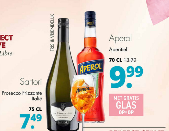 Aperol   aperitief, prosecco folder aanbieding bij  Mitra - details