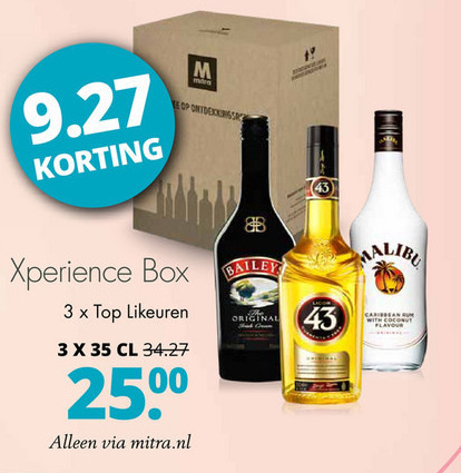 Licor 43   likeur folder aanbieding bij  Mitra - details