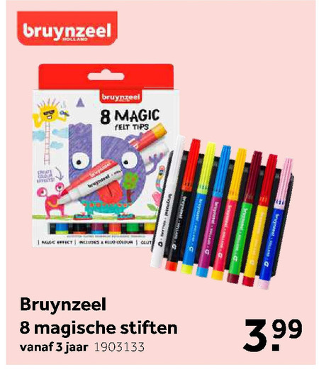 Bruynzeel   viltstiften folder aanbieding bij  Intertoys - details