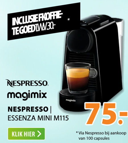 kop filosofie Herinnering Magimix nespresso apparaat folder aanbieding bij Expert - details