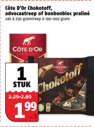 Cote D Or   chocolade folder aanbieding bij  Poiesz - details