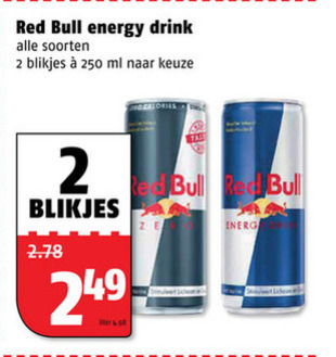 Red Bull   energiedrank folder aanbieding bij  Poiesz - details