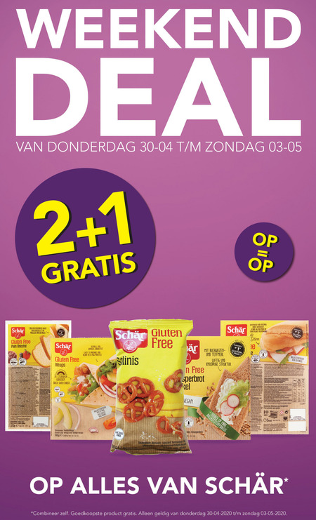 Schar   glutenvrijassortiment folder aanbieding bij  Holland & Barrett - details