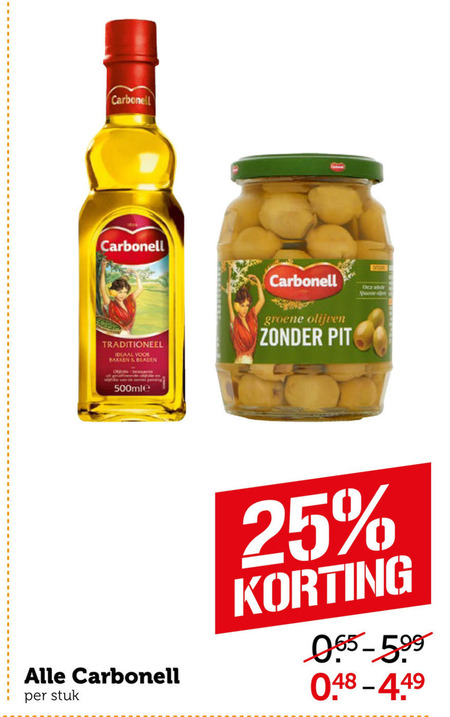 Carbonell   olijfolie, olijven folder aanbieding bij  Coop - details