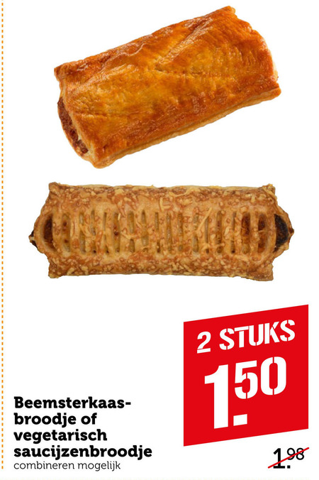 Beemster   kaasbroodjes, saucijzenbroodje folder aanbieding bij  Coop - details