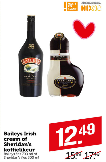 Baileys   likeur folder aanbieding bij  Coop - details