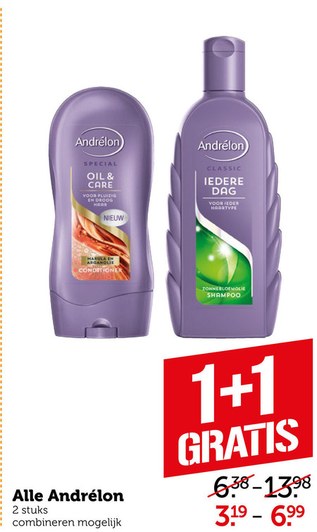 Andrelon   shampoo, conditioner folder aanbieding bij  Coop - details