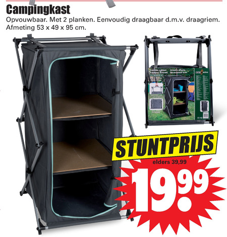 Met bloed bevlekt Ananiver mot campingkast folder aanbieding bij Dirk - details