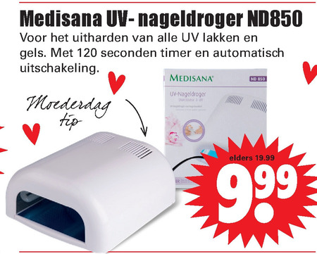 Medisana   nageldroger folder aanbieding bij  Dirk - details