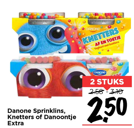 Danone   kindertoetjes folder aanbieding bij  Vomar - details