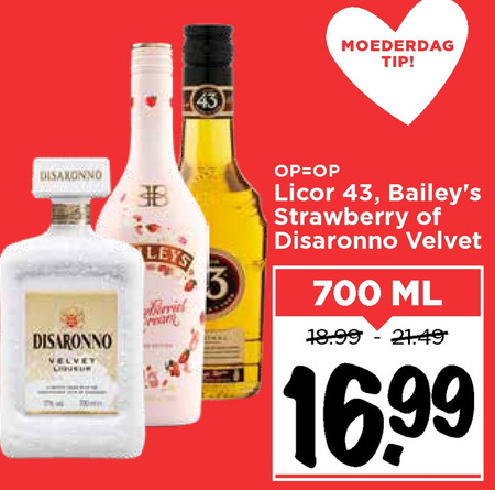 Disaronno   likeur folder aanbieding bij  Vomar - details