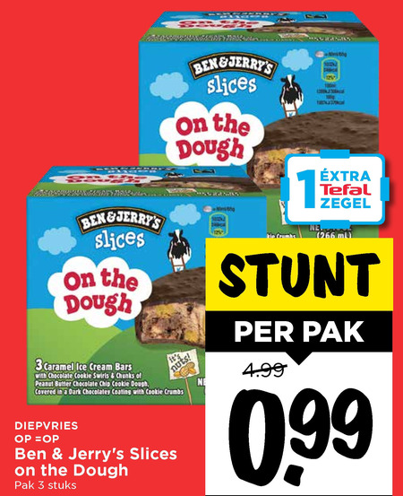 Ben and Jerrys   ijsspecialiteit folder aanbieding bij  Vomar - details