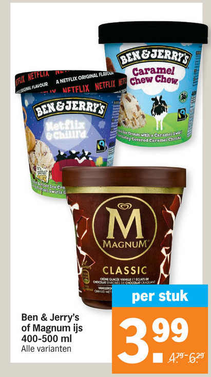 Magnum   ijsspecialiteit folder aanbieding bij  Albert Heijn - details