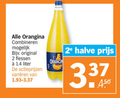 Orangina   frisdrank folder aanbieding bij  Albert Heijn - details