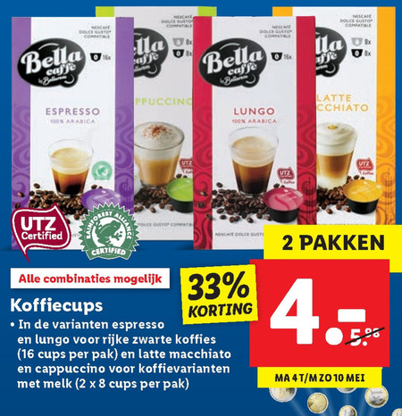 Bella Cafe   dolce gusto capsules folder aanbieding bij  Lidl - details