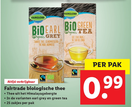 Fairglobe   thee folder aanbieding bij  Lidl - details