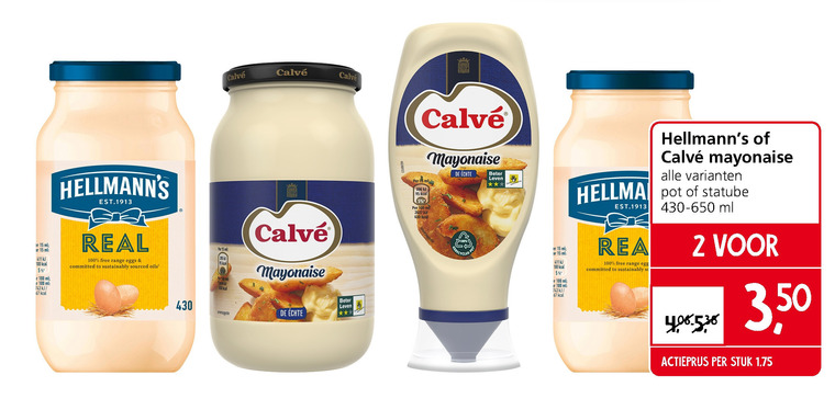 Hellmans   mayonaise folder aanbieding bij  Jan Linders - details