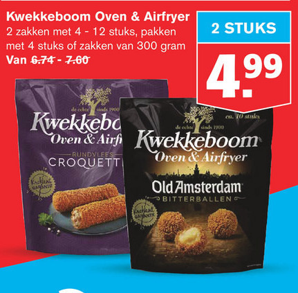 Kwekkeboom   snack, kroket folder aanbieding bij  Hoogvliet - details