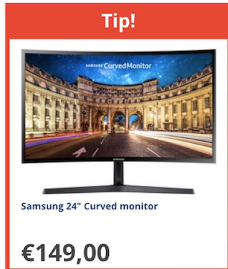 Samsung   monitor folder aanbieding bij  Informatique - details